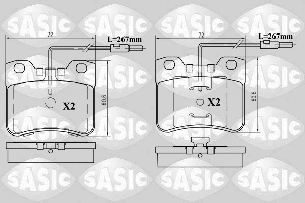Brake Pad Set, disc brake (6210024)