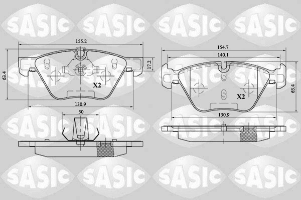 Brake Pad Set, disc brake (6216080)