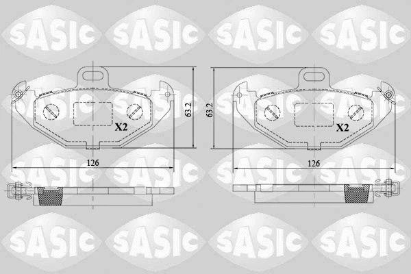 Brake Pad Set, disc brake (6214035)