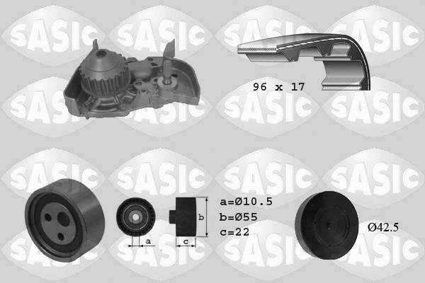 Water Pump & Timing Belt Kit (3904023)