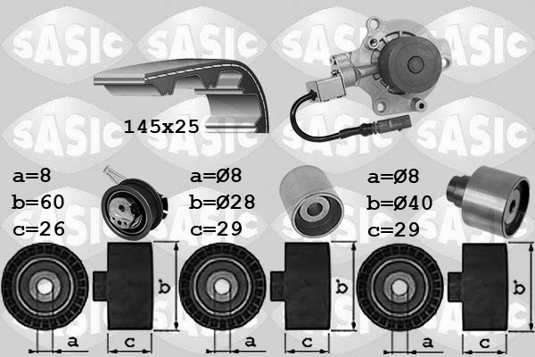 Water Pump & Timing Belt Kit (3906114)