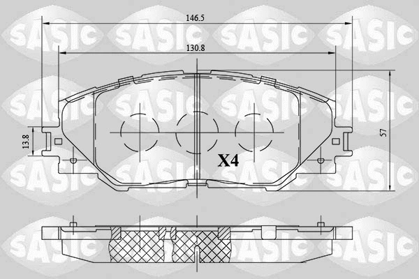 Brake Pad Set, disc brake (6216091)
