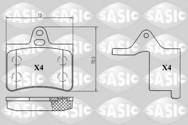 Brake Pad Set, disc brake (6210034)