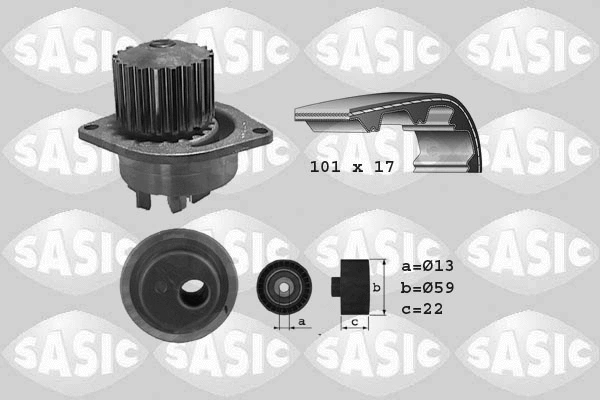 Water Pump & Timing Belt Kit (3900019)