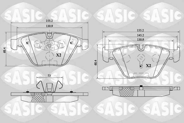Brake Pad Set, disc brake (6216148)