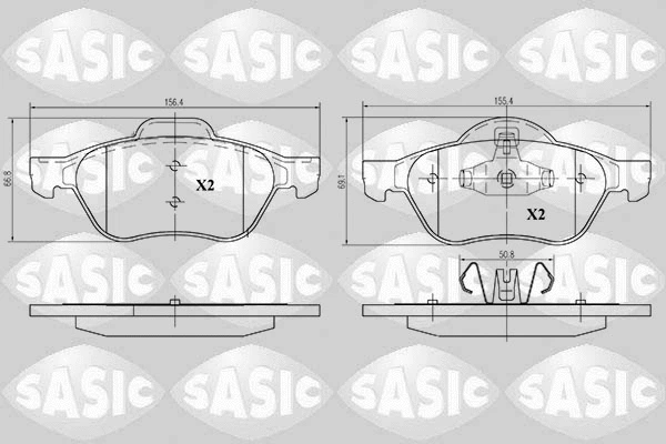 Brake Pad Set, disc brake (6214019)