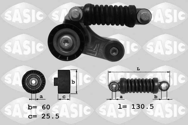 Belt Tensioner, V-ribbed belt (1624048)