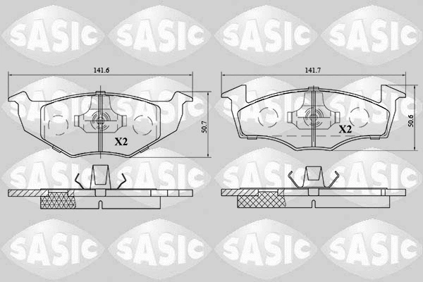 Brake Pad Set, disc brake (6216051)
