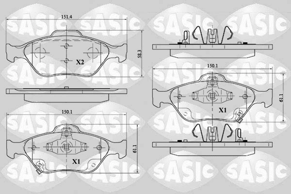 Brake Pad Set, disc brake (6216015)