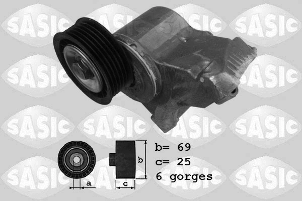 Belt Tensioner, V-ribbed belt (1626097)