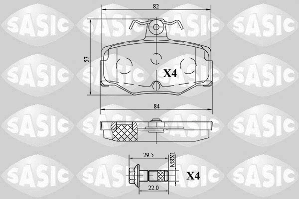 Brake Pad Set, disc brake (6216084)