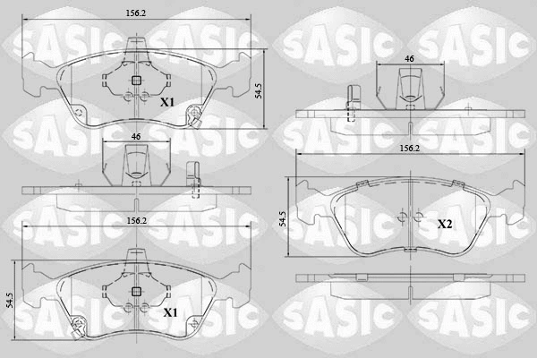 Brake Pad Set, disc brake (6216109)