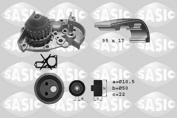 Water Pump & Timing Belt Kit (3904002)