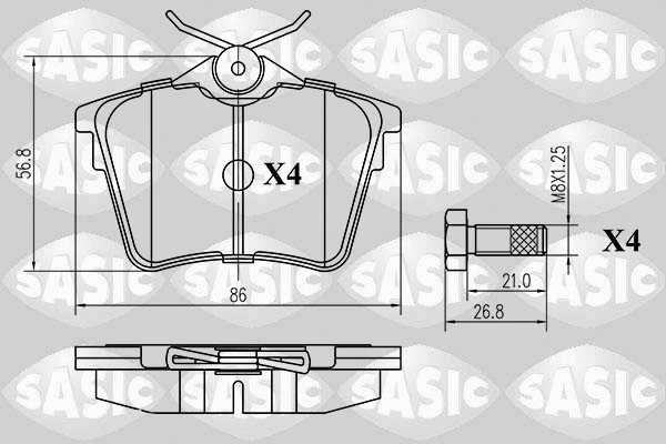 Brake Pad Set, disc brake (6210022)