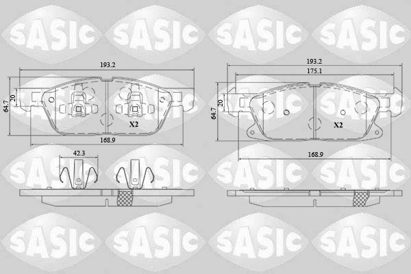 Brake Pad Set, disc brake (6216211)