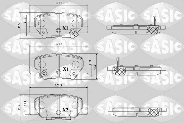 Brake Pad Set, disc brake (6210094)