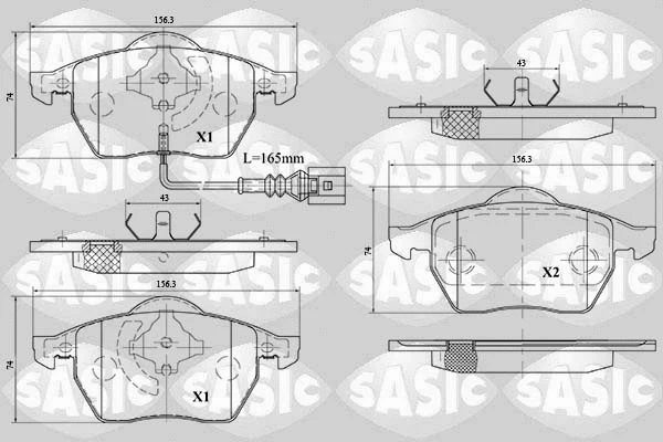 Brake Pad Set, disc brake (6216079)