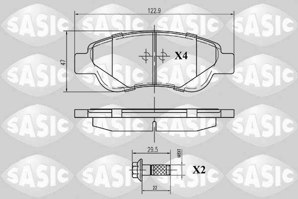 Brake Pad Set, disc brake (6210006)