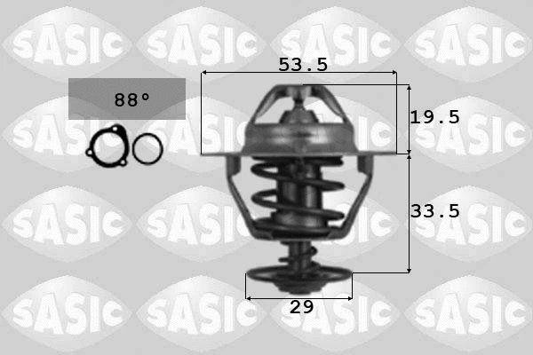 Thermostat, coolant (3306038)