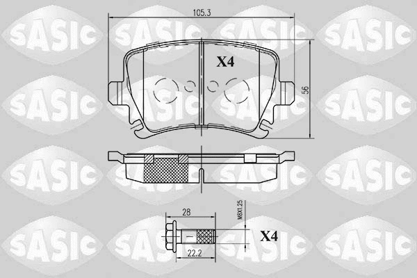 Brake Pad Set, disc brake (6216003)