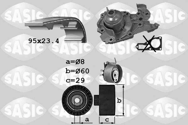 Water Pump & Timing Belt Kit (3904010)