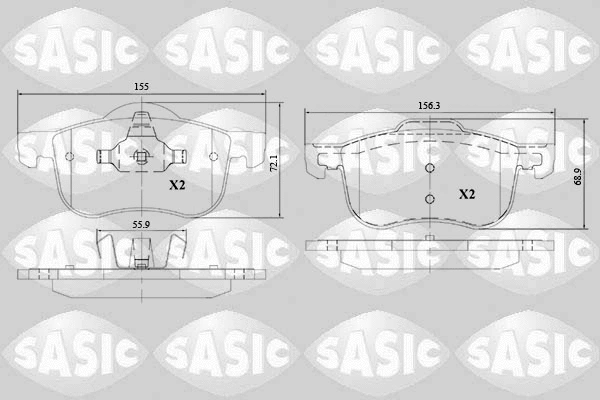 Brake Pad Set, disc brake (6216137)
