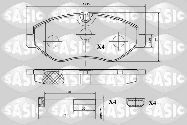 Brake Pad Set, disc brake (6216039)