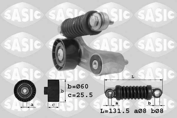 Belt Tensioner, V-ribbed belt (1624002)