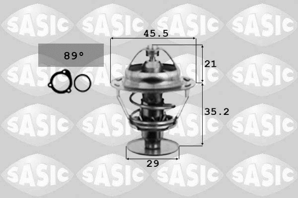 Thermostat, coolant (3381211)