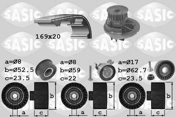 Water Pump & Timing Belt Kit (3906074)