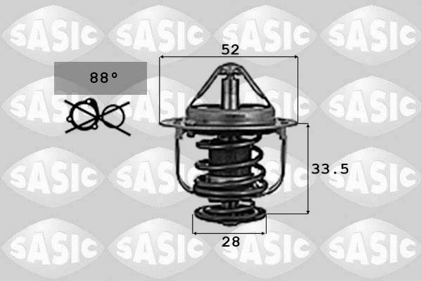 Thermostat, coolant (9000715)