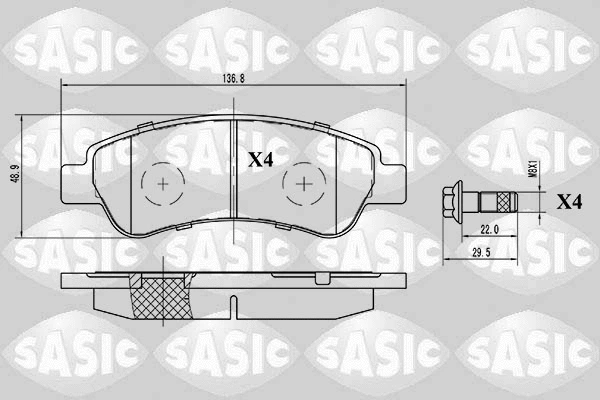 Brake Pad Set, disc brake (6210025)