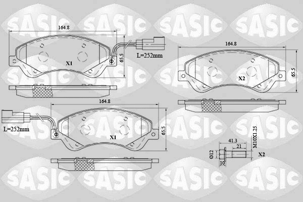 Brake Pad Set, disc brake (6216042)