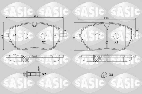 Brake Pad Set, disc brake (6210092)