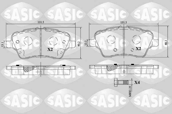 Brake Pad Set, disc brake (6216180)