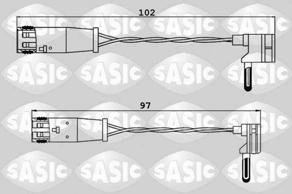 Warning Contact, brake pad wear (6236033)