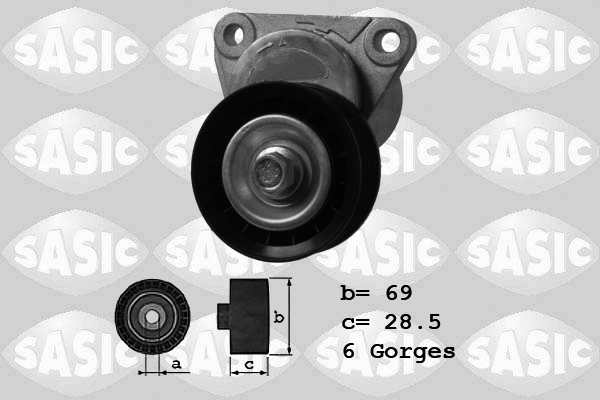 Belt Tensioner, V-ribbed belt (1626102)