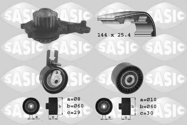 Water Pump & Timing Belt Kit (3900009)