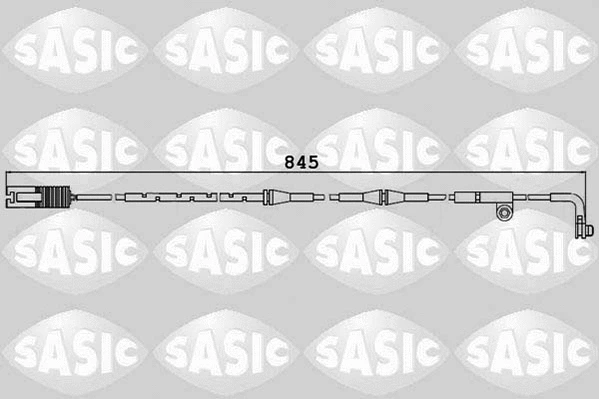 Warning Contact, brake pad wear (6236037)