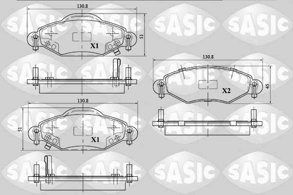Brake Pad Set, disc brake (6216035)