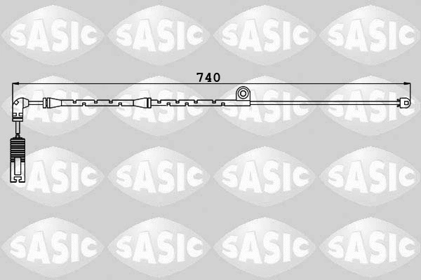 Warning Contact, brake pad wear (6236020)