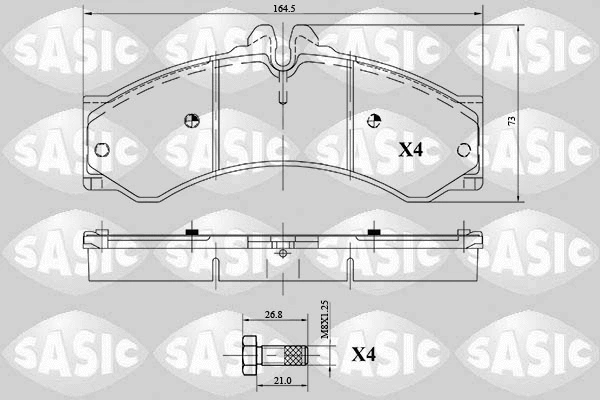 Brake Pad Set, disc brake (6216087)