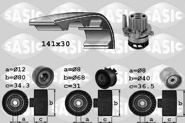 Water Pump & Timing Belt Kit (3906067)