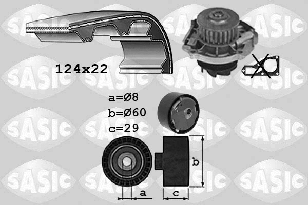 Water Pump & Timing Belt Kit (3906038)