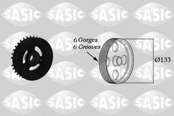 Belt Pulley, crankshaft (2156040)