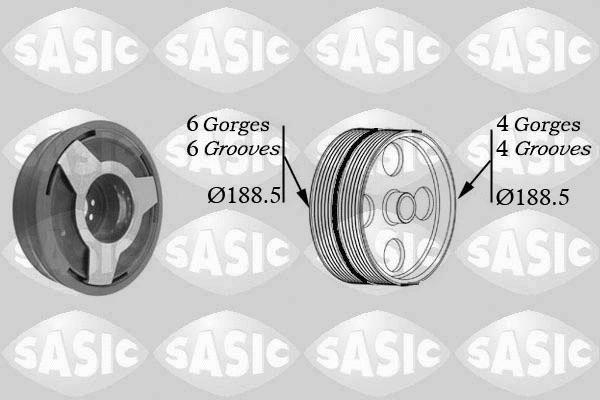 Belt Pulley, crankshaft (9001806)