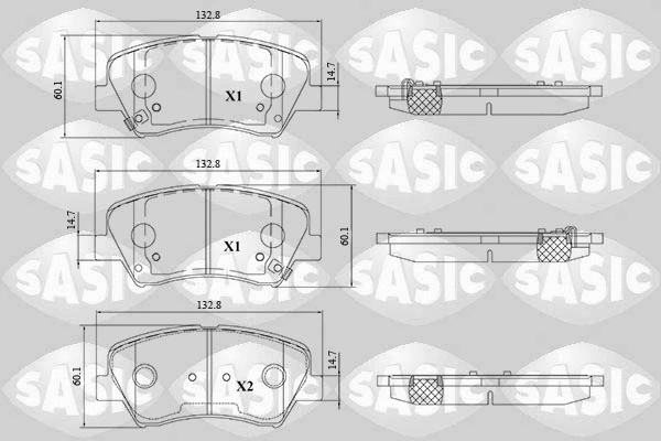 Brake Pad Set, disc brake (6216195)