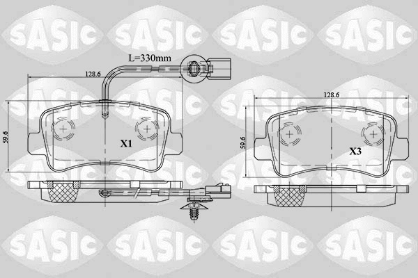 Brake Pad Set, disc brake (6214021)
