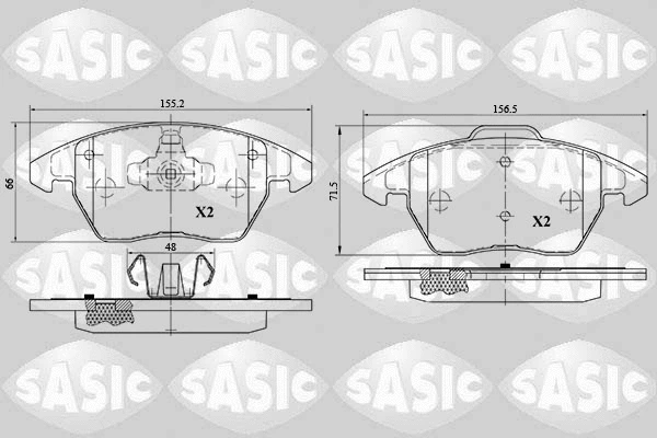 Brake Pad Set, disc brake (6210046)