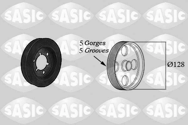 Belt Pulley, crankshaft (2150025)